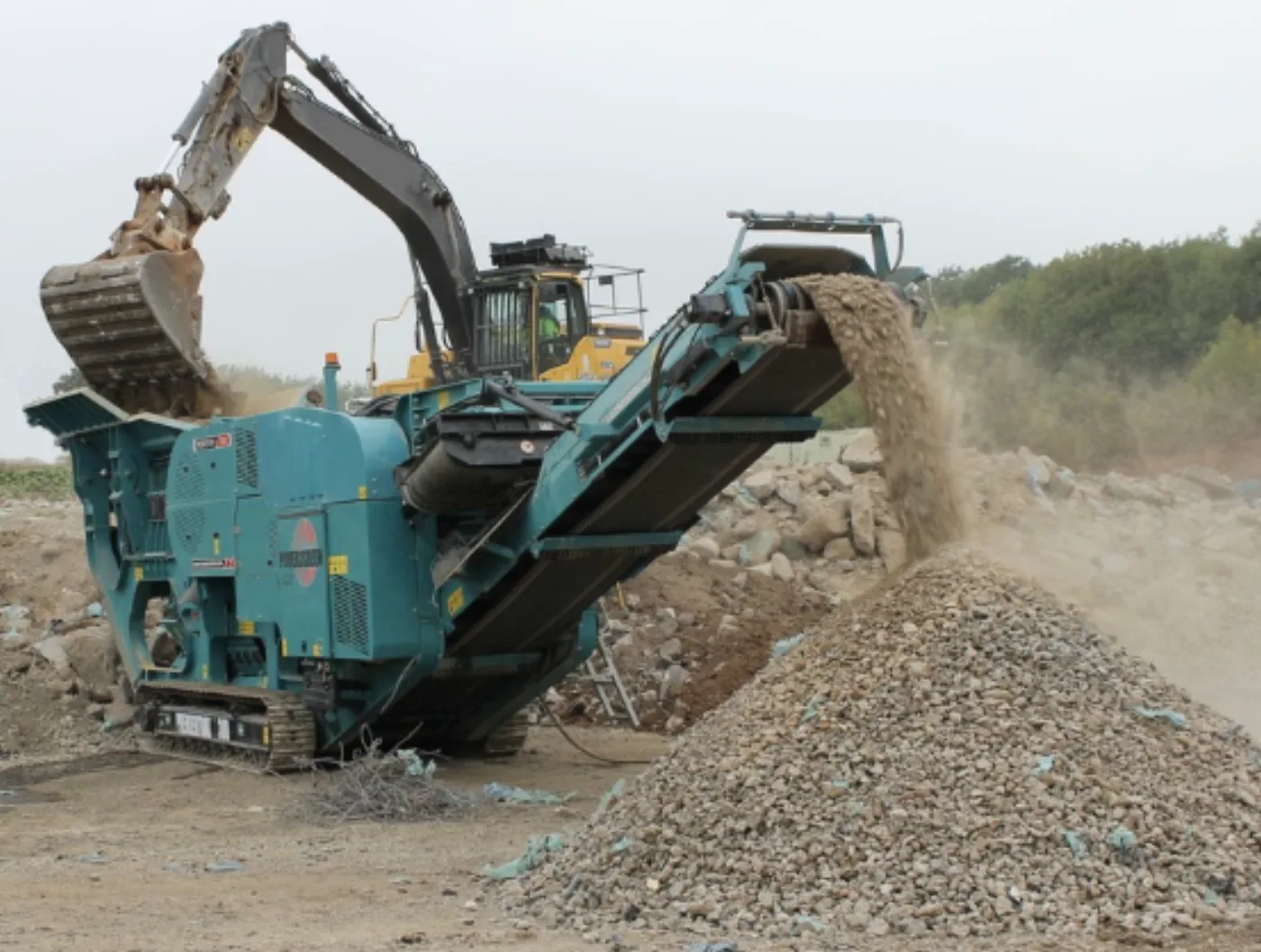 Concrete Recycling Plants: Stationary & Mobile