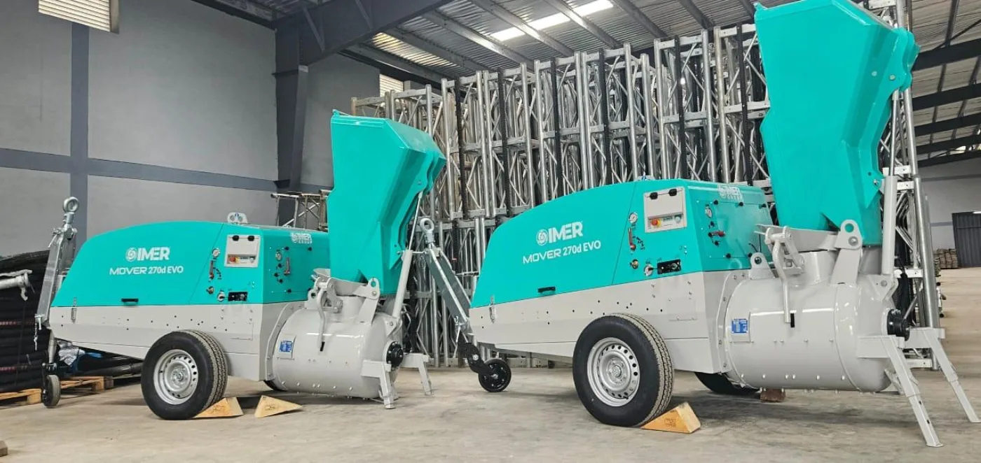 IMER Screeding Machines & 120LM pipes